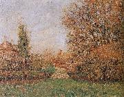 Camille Pissarro autumn scenery oil painting reproduction